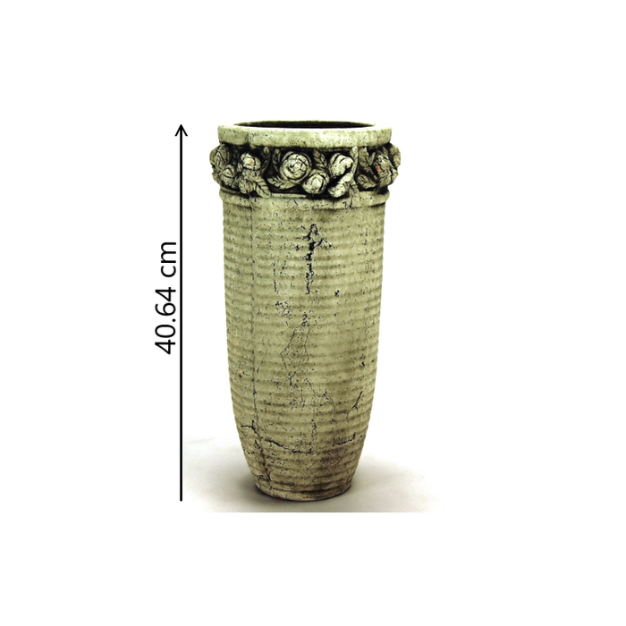 Antique Floral Carved Vase Dimensions