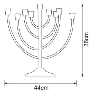 Antique Gold Branching Candelabra Dimensions