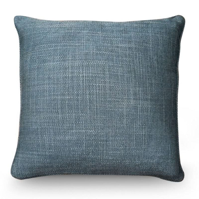 Aqua Blue Woven Cushion 55 x 55 cm