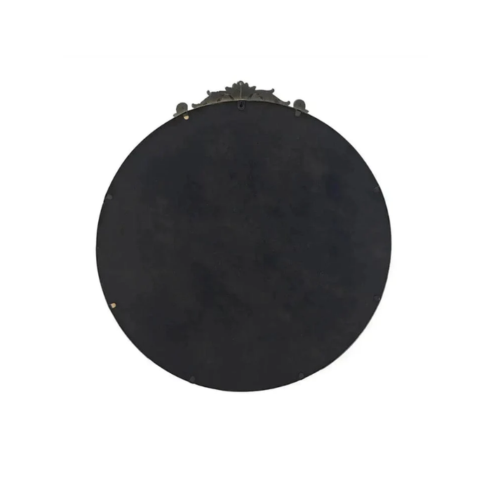Arabella Victorian Golden Round Mirror Back Side