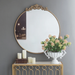 Arabella Victorian Golden Round Mirror on the wall