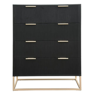 Arlington Black 4-Drawer Tallboy