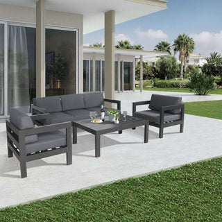Artemis Single Outdoor Sofa with Dark Grey Accents Set