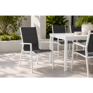 Artemis White Outdoor Dining Chair