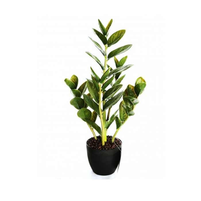 Artificial Ficus Black Pot Soil Planter