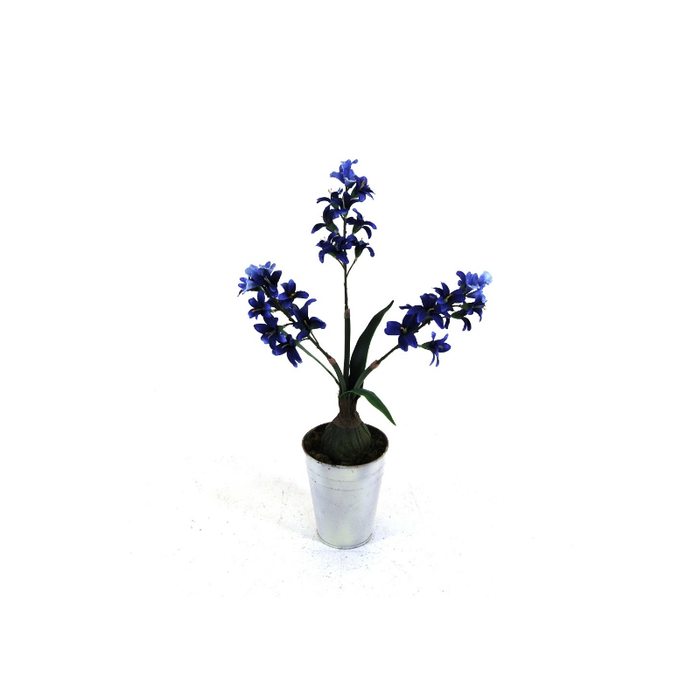 Artificial Hyacinth Indoor Flower Plant Blue
