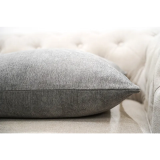 Ash Grey Textured Cushion Close-up