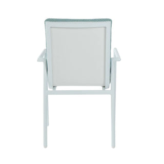 Astra White Outdoor Dining Chair Back-Profile