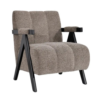 Atlas Fabric Accent Chair In Fawn
