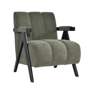 Atlas Fabric Accent Chair In Green