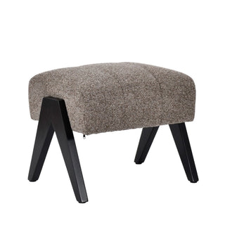 Atlas Fabric Accent Stool In Fawn