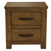 Augusta Double Drawers Bedside Table