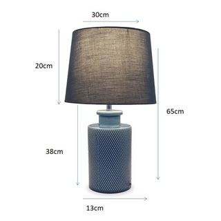 Avalon Ceramic Table Lamp Dimensions
