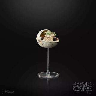 Baby Yoda collectible from Star Wars Black Series Mandalorian Grogu Hover Pod Set