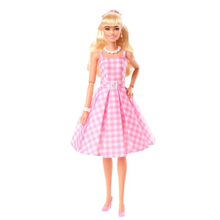  Barbie The Movie Pink Gingham Dress Doll