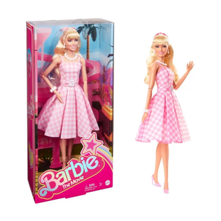  Barbie The Movie Pink Gingham Dress Doll Packaging