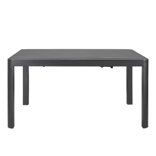 Baska Charcoal Extension Outdoor Dining Table Side-Profile