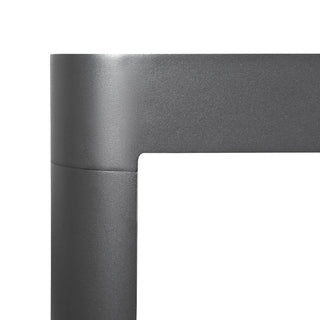 Baska Charcoal Extension Outdoor Dining Table Side Close-up