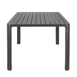 Baska Charcoal Extension Outdoor Dining Table Top-Profile