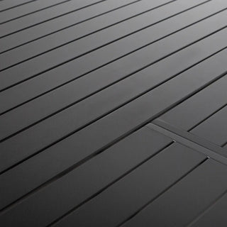 Baska Charcoal Extension Outdoor Dining Table Top Close-up
