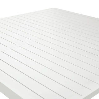 Baska White Extension Outdoor Dining Table Top-Profile