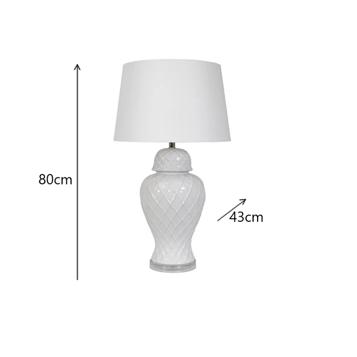 Bay Water Lamp 80 cm × 43 cm – tall ceramic glass lamp dimensions for Australian homes.