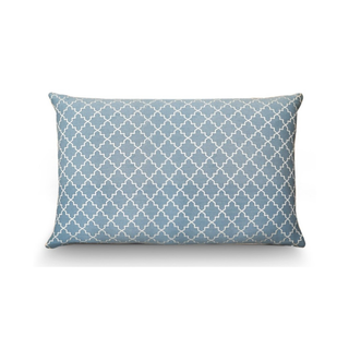 Bedroom Sofa Modern Pattern Cushion blue with light grey 40 x 60 cm