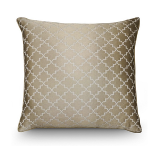 Bedroom Sofa Modern Pattern Cushion gold and white 55 x 55 cm
