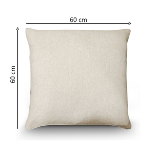 Beige Woven Cushion Dimensions