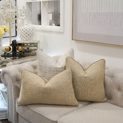 Beige Woven Cushion collection