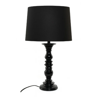 Black Resin Stick Lamp