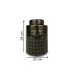 Black and Gold Jar Dimensions