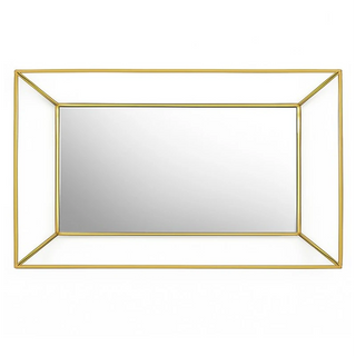Brass Bevelled Glass Tray Top Profile