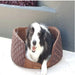Brown Diamond Suede Luxury Dog & Pet Bed