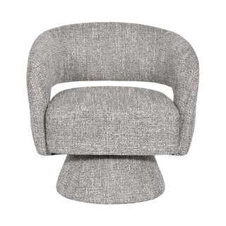 Bruno Swivel Accent Chair Almond Front Profile