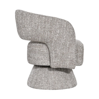 Bruno Swivel Accent Chair Almond Side Profile