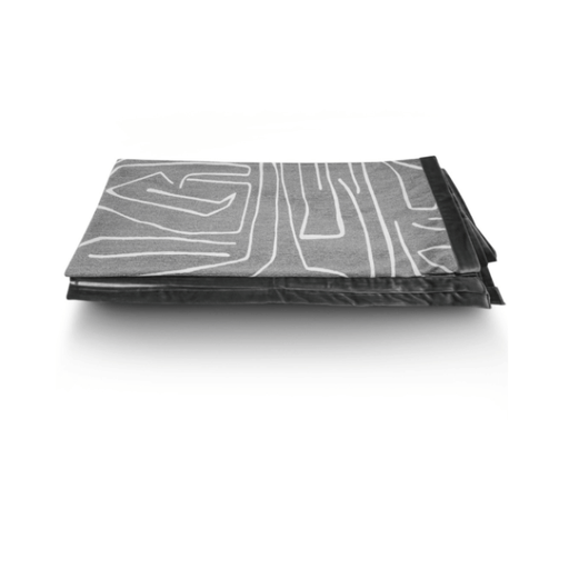 Brushed Bark Throw with Satin Border