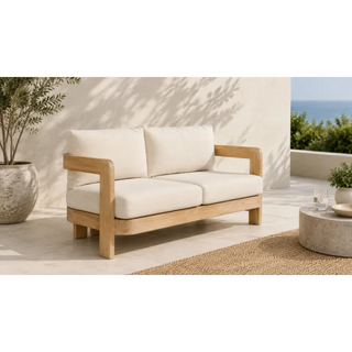 Capri Light Smoke Outdoor 2 Seater Sofa