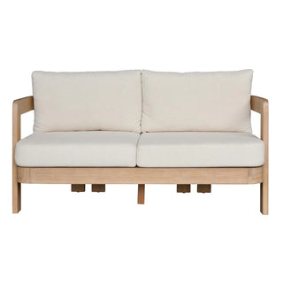 Capri Light Smoke Outdoor 2 Seater Sofa Front Profile