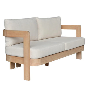 Capri Light Smoke Outdoor 2 Seater Sofa Side Profile