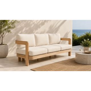 Capri Light Smoke Outdoor 3 Seater Sofa