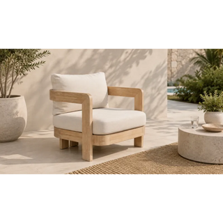 Capri Light Smoke Outdoor Armchair