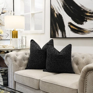 Charcoal Grey Woven Cushion collection
