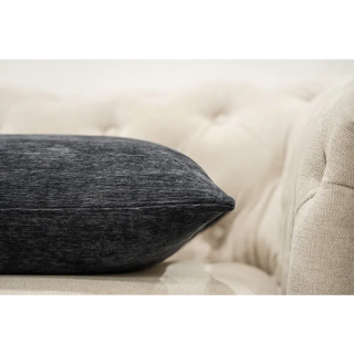 Charcoal Textured Cushion Close-up