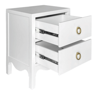 Cheltenham Double Drawer Bedside Table Open Drawer
