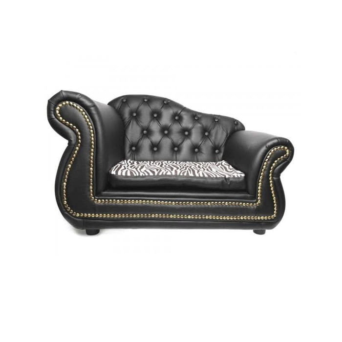 Chesterfield PU Leather Luxury Pet Bed Dog Sofa