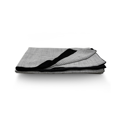 Chic Contrast Grey Black Double Sided Throw