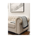 Classic Elegance Houndstooth Black Trim Throw On Sofa 