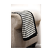 Classic Elegance Houndstooth Black Trim Throw On Sofa Zoomed