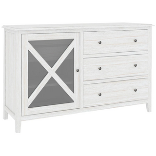 Clifton 5 Drawer Glass Door Dresser